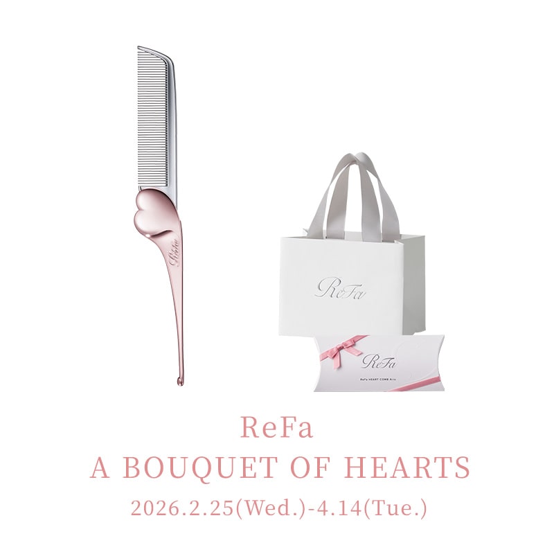 【SPRING 2026 リボンラッピング】リファハートコーム アイラ(ローズゴールド) & ReFa ショッパー ワイドSS