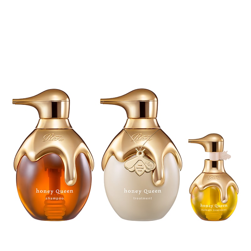 リファハニークイーンシャンプー 500mL & リファハニークイーントリートメント500g & リファハニークイーンアウトバストリートメント130mL