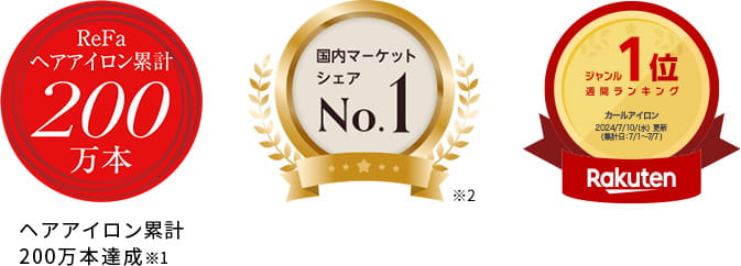 シリーズ累計200万本達成 楽天ランキング1位